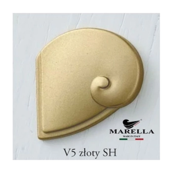 GAŁKA Meblowa 30x12 Ryflowana AQUA Nowoczesna Uchwyt Reling ZŁOTY Mat