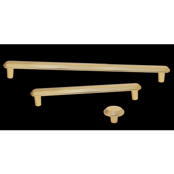 UCHWYT Meblowy 340x20 Radełkowany Relingowy Rączka do Szafki ZŁOTY L-320