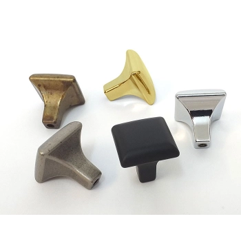 GAŁKA Meblowa 25x25 Rączka SOLO Uchwyt Szafki Retro Antyk ZŁOTY Połysk