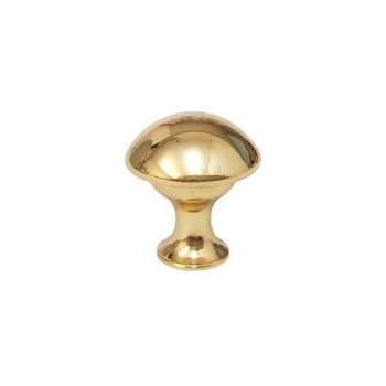 GAŁKA Meblowa 25 mm MOSIĄDZ Antyk Rączka Ciprea Uchwyt Szafki ZŁOTY Połysk