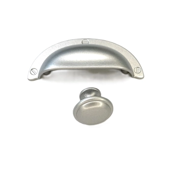 UCHWYT Meblowy MUSZELKA Duża 95x38 Rączka CHROM MAT L-64 mm