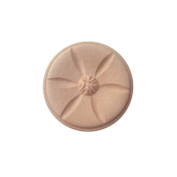 DEKOR 80 mm Rozeta Okrągła Ozdobny Ornament Dekoracyjny z Pyłu Drzewnego