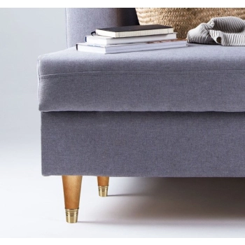 NÓŻKA Meblowa 160 mm Wkręcana Drewniana z Metalowym Zakończeniem MOSIĄDZ