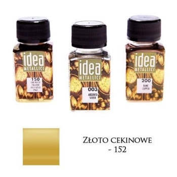 FARBA METALICZNA IDEA ZŁOTO CEKINOWE 60ML – MA07095