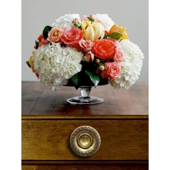 GAŁKA Meblowa 45 mm ELEGANT Retro Vintage Antyk Rączka MOSIĄDZ STARE ZŁOTO