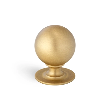 GAŁKA Meblowa 32 mm MOSIĄDZ Kula Rączka Solea Uchwyt Szafki ZŁOTY Matowy