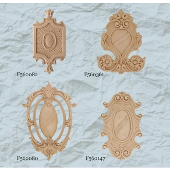 DEKOR 200x100 mm Kartusz Ornament Ozdobny Dekoracyjny z Pyłu Drzewnego DIY