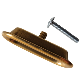 UCHWYT Meblowy Wpuszczany CLARA 27x60 Retro Klasyczny Rączka Stare Złoto