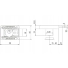 Zamek meblowy uniwersalny do szafek, szuflad, mebli LOB ZMB-3