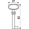 Klucz kluczyk meblowy do barku KL0305 patyna