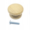3 szt - Gałka meblowa drewniana GD40 D60 F40 M Sosna