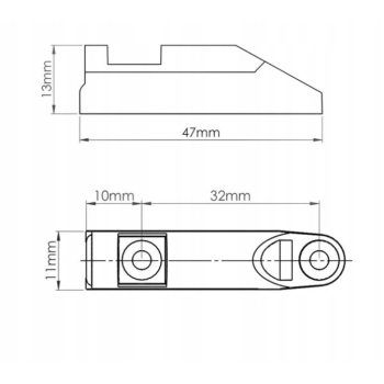 2 szt – Odbojnik meblowy AIRTIC amortyzator + adapter BRĄZOWY