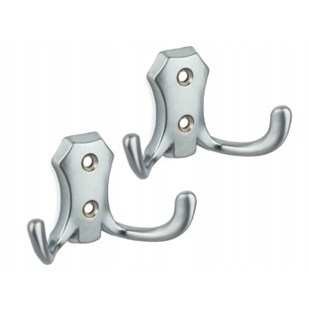 2 szt - Wieszak meblowy na ubrania średni ALUMINIUM Z-361 G6