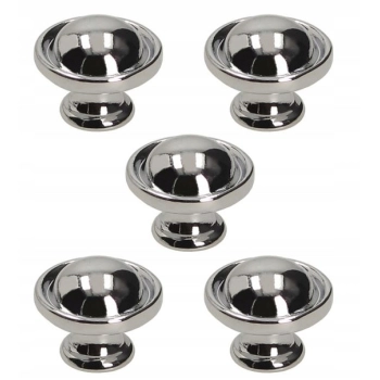 5x GAŁKA MEBLOWA MINI fi 11 mm UCHWYT CHROM GAMET