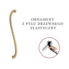 DEKOR 170x30 mm Lewy Ornament Ozdobny Dekoracyjny z Pyłu Drzewnego DIY