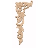 DEKOR 125x280 mm Ornament Ozdobny Dekoracyjny Narożnik Pyłu Drzewnego Lewy