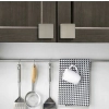 GAŁKA Meblowa 80x80 mm Kwadratowa Rączka Wave Uchwyt Szafki NIKIEL