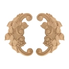 DEKOR 90x135 mm Lewy Ornament Ozdobny Dekoracyjny Kwiaty z Pyłu Drzewnego