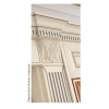 KAPITEL Liść Akantu 80x120mm DEKOR Ozdobny Ornament Pył Drzewny do Mebli
