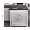 DEKOR 270x410 mm Ornament Ozdobny Ażurowa Korona z Pyłu Drzewnego DIY