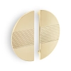 UCHWYT Meblowy 160x80 Półksiężyc Półokrąg Rączka ZŁOTY Gold Lux L-128