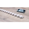 Listwa Drewniana Bukowa Półwałek 20x10mm 1000mm Ozdobna Meble Ramy 0022M