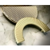 UCHWYT Meblowy 160x80 Półksiężyc Półokrąg Rączka Art Deco MOSIĄDZ MAT L-128