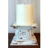 DEKOR Drewniany Rzeźbiony 68x64 mm Ornament Ozdobny Dekoracyjny Drewno BUK