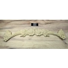 DEKOR 380x95 mm Ornament Ozdobny Feston Girlanda Kwiaty z Pyłu Drzewnego