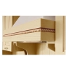 Listwa Drewniana Bukowa Warkocz Półwałek 17x8mm 1200mm Meble Dekoracja 0032M