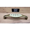UCHWYT Meblowy RICCIA 141x30 Rączka Retro Dekoracyjny Stary Mosiądz L-128