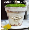 DEKOR 50x105 mm Ornament Ozdobny Dekoracyjny Renowacja z Pyłu Drzewnego DIY