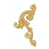 DEKOR 90x180 mm Ornament Ozdobny Dekoracyjny Narożnik z Pyłu Drzewnego Lewy