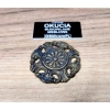 ORNAMENT MOSIĘŻNY fi 47 mm Dekor Okrągła Rozeta Ozdobna Retro Vintage Antyk