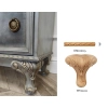 Listwa Rzeźbiona Bukowa Skręcona Wstęga 18x9mm 1200mm Meble Ramy 0015