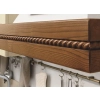 Listwa Drewniana Bukowa Warkocz Półwałek 25x12mm 1200mm Meble Dekoracja 0075M