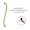 DEKOR 390x40 mm Prawy Ornament Ozdobny Dekoracyjny z Pyłu Drzewnego DIY