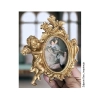 RAMKA Owalna Aniołek Putto 115x140mm Ornament Pył Drzewny Dekor do Mebli DIY