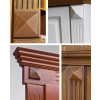 DEKOR Drewniany Piramida 50 mm Ornament Ozdobny Dekoracyjny Drewno BUK