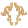 DEKOR 90x180 mm Ornament Ozdobny Dekoracyjny Narożnik z Pyłu Drzewnego Lewy