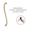 DEKOR 390x40 mm Lewy Ornament Ozdobny Dekoracyjny z Pyłu Drzewnego DIY