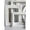 DEKOR 180x65 mm Ornament Ozdobny Feston Girlanda Kwiaty z Pyłu Drzewnego