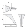 NOGA DO MEBLI METALOWA MITZI WY02635.CR