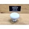 GAŁKA Meblowa Ceramiczna 30 mm MARCO Klasyczny Rączka Uchwyt Chrom + Biały