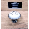 GAŁKA Meblowa Ceramiczna 35 mm BRANDO Rączka Uchwyt STARA STAL + BIAŁY