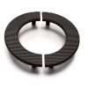 UCHWYT Meblowy 160x80 Półksiężyc Półokrąg Rączka Half Moon CZARNY MAT L-128