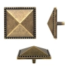 ORNAMENT Metalowy 45x45 Dekor Ozdobny Mosiądz Patyna Retro Vintage Antyk