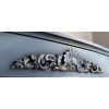 DEKOR 320x65 mm Ornament Ozdobny Ażurowa Korona z Pyłu Drzewnego DIY