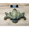 ORNAMENT MOSIĘŻNY 103x72 Dekor Ozdobny Mosiądz Patyna Retro Vintage Antyk