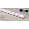 Listwa Drewniana Bukowa Owale ze Żłobieniami 25x6mm 1200mm Meble 0143